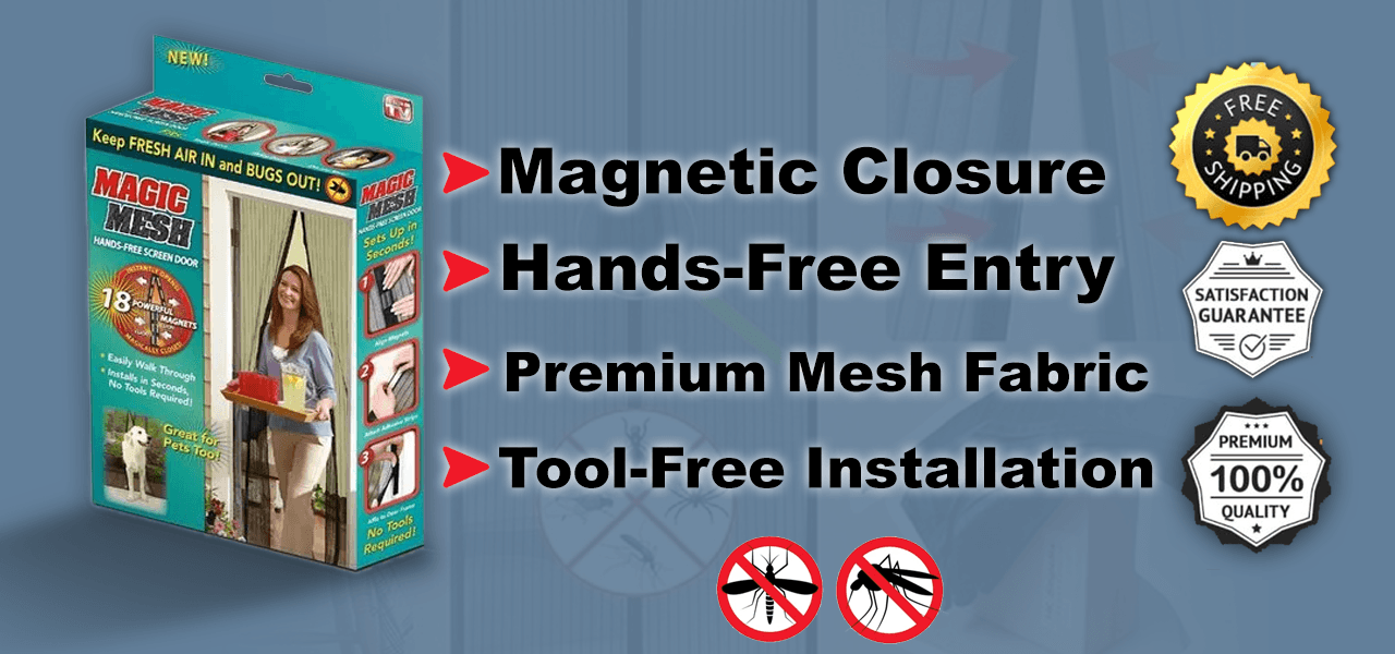 Magnetic Foldable Anti-Mosquito Door Curtain